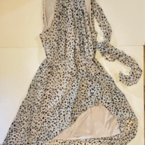 ANIMAL PRINT CHIFFON DRESS - Picture 4 of 5
